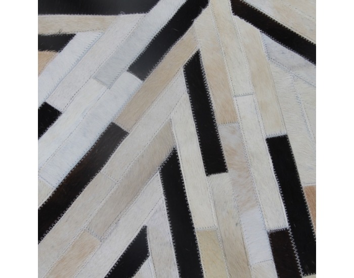 Kožený koberec Typ 8 150x150 cm - vzor patchwork