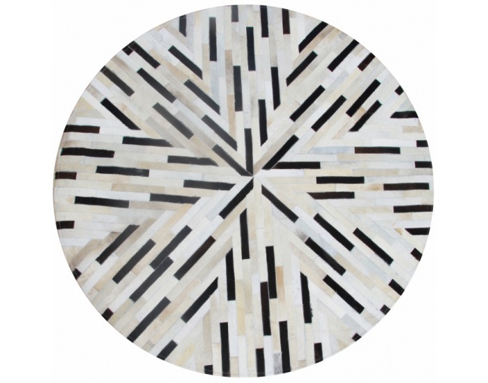 Kožený koberec Typ 8 200x200 cm - vzor patchwork