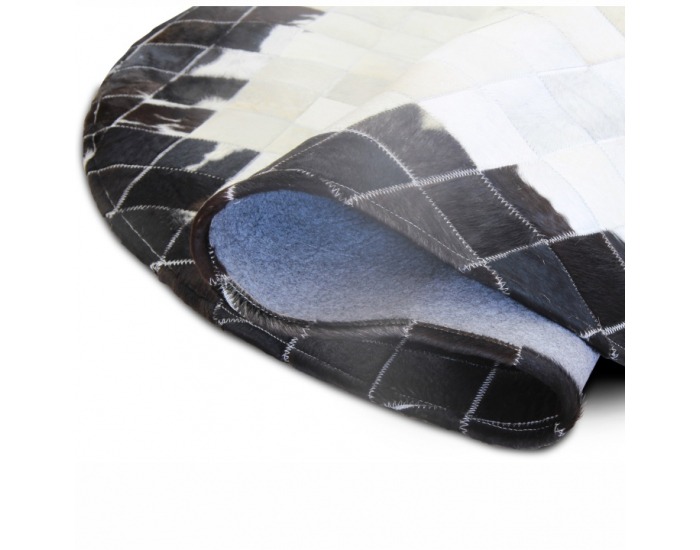 Kožený koberec Typ 9 150x150 cm - vzor patchwork