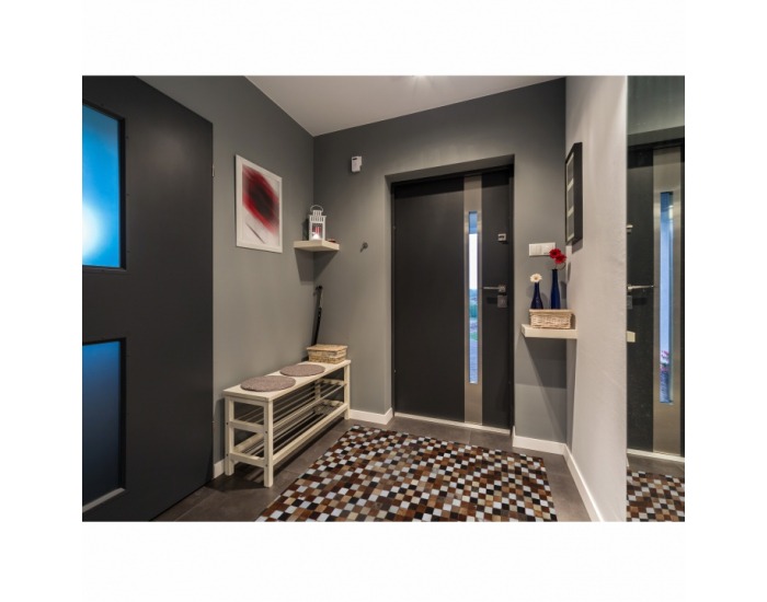 Kožený koberec Typ 3 120x184 cm - vzor patchwork