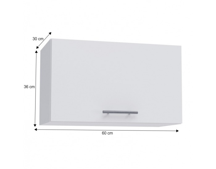 Horná kuchynská skrinka Fabiana W-60OK - biela