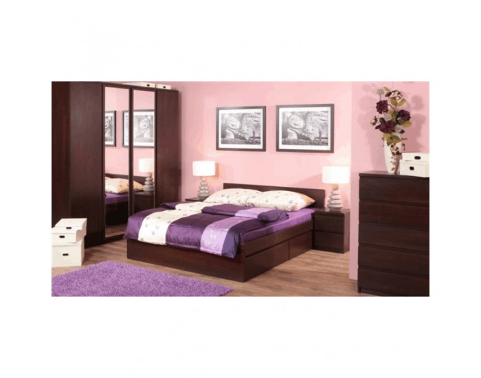 Posteľový rám s úložným priestorom Pello 92 160 - borovica laredo