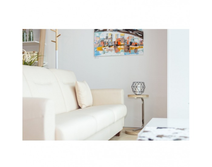 Príručný stolík Milana - dub sonoma / chróm