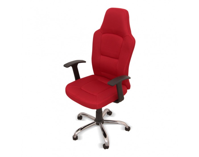 Kancelárske kreslo s podrúčkami Van - červená