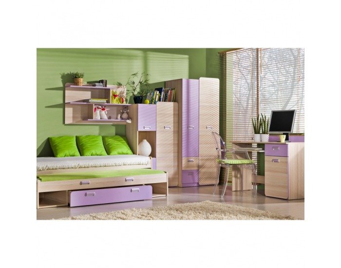 Skrinka Ego L5 - jaseň / zelená