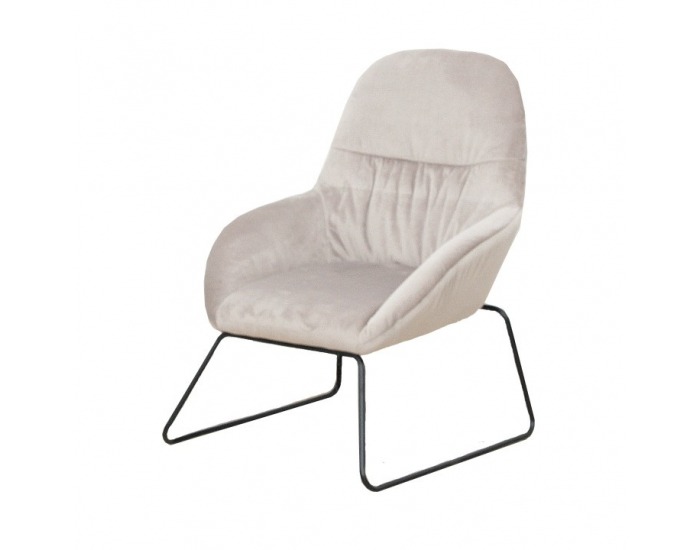 Kreslo Martel - sivá / čierna