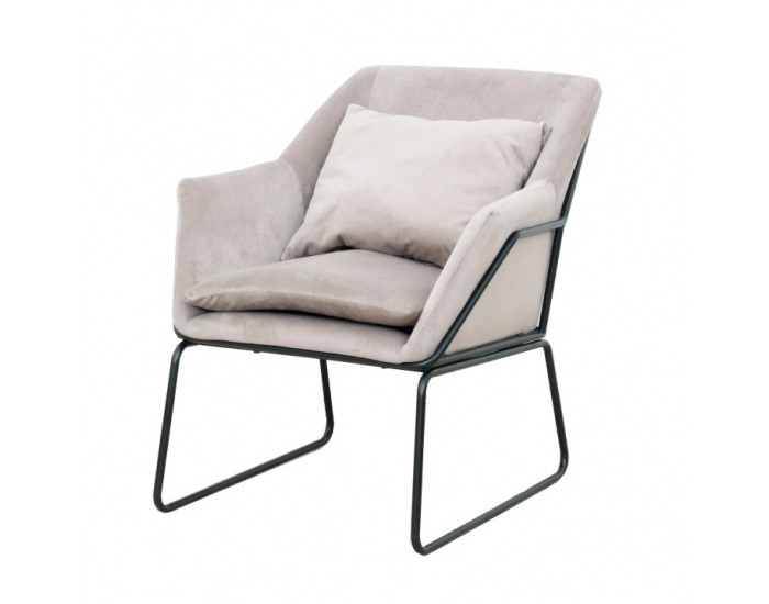 Kreslo Kadar - sivá / čierna