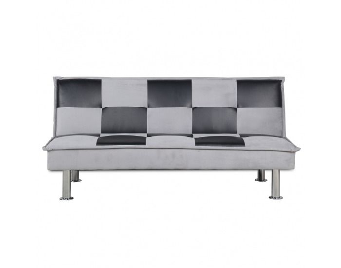 Rozkladacia pohovka Dino - svetlosivá / čierna