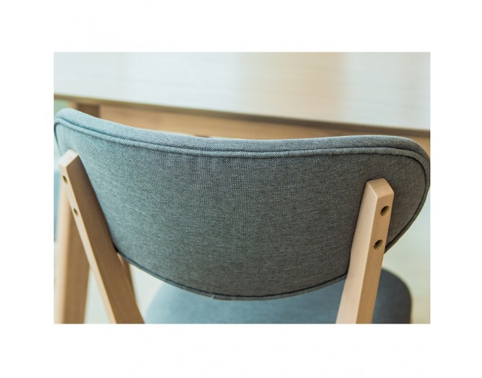 Jedálenský set Tampy 1+4 - dub / sivá