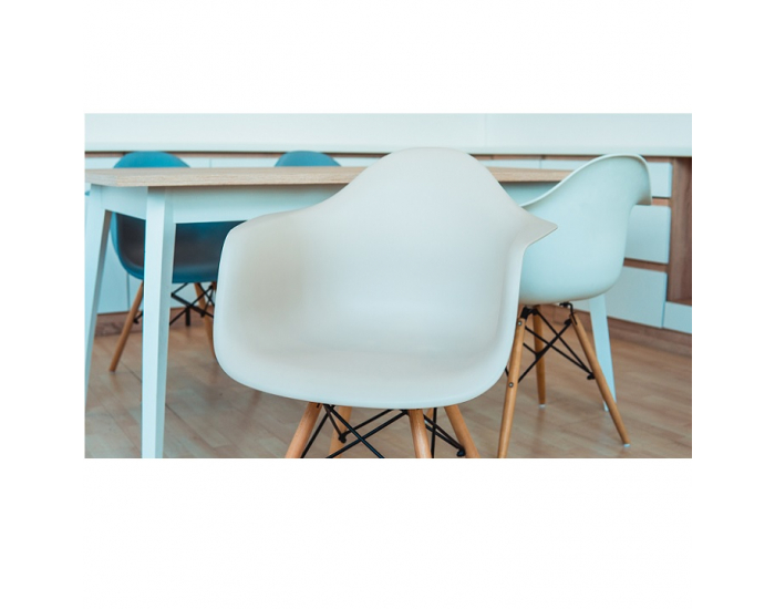 Jedálenská stolička Damen New - cappuccino / buk