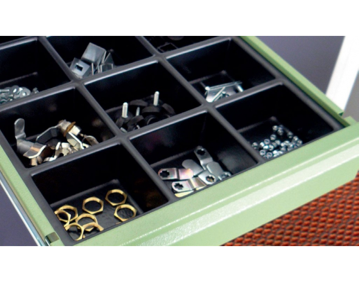 Plastový organizér do zásuvky 06-3499 59x48 cm - čierna