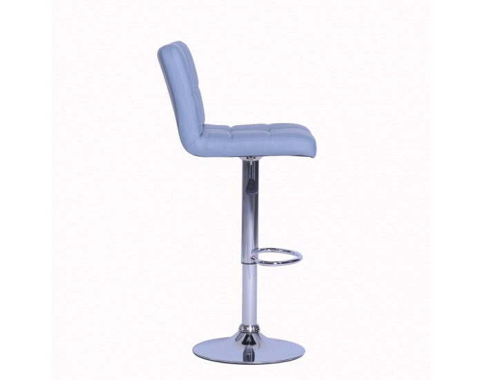 Barová stolička Kandy - sivá / chróm