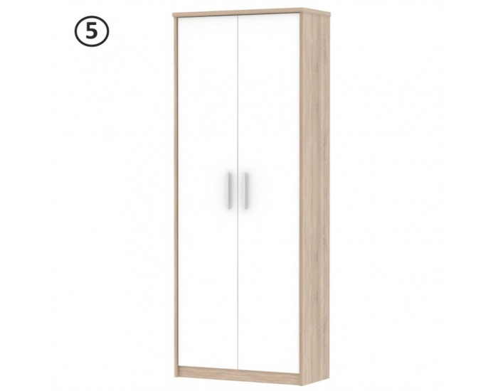 Kancelárska zostava Johan - dub sonoma / biela