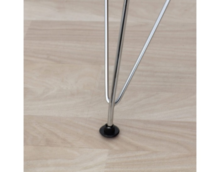 Jedálenská stolička Metal New - studená sivá / chróm