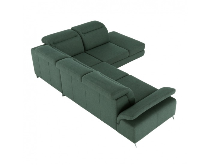 Rohová sedačka s rozkladom a úložným priestorom Alvaro P - zelená
