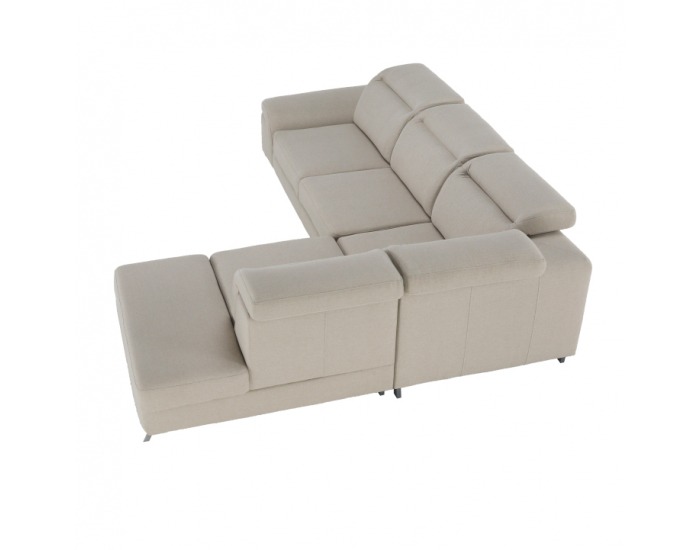 Rohová sedačka s rozkladom a úložným priestorom Alvaro P - béžová