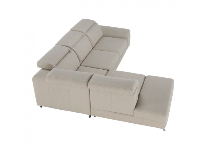 Rohová sedačka s rozkladom a úložným priestorom Alvaro L - béžová