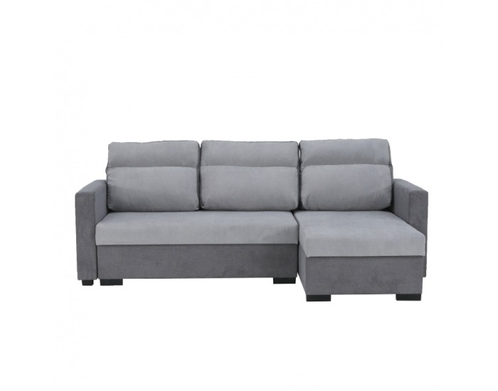 Rohová sedačka s rozkladom Estera L/P - sivá