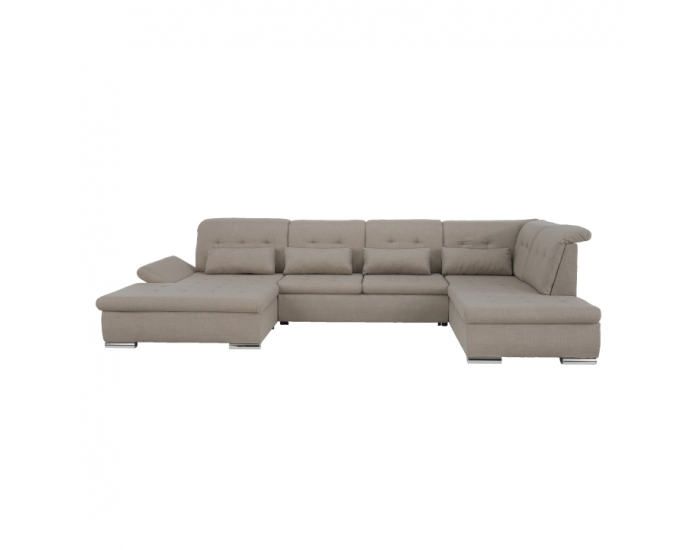 Rohová sedačka U s rozkladom Resta P - béžová
