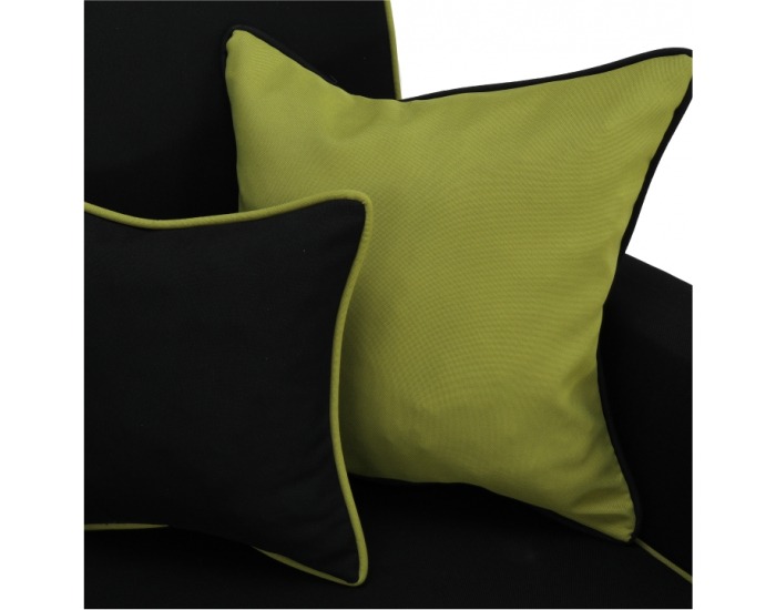 Rozkladacia pohovka s úložným priestorom Lumia - čierna / neónová