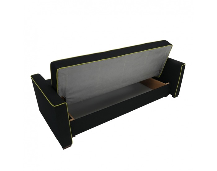 Rozkladacia pohovka s úložným priestorom Lumia - čierna / neónová