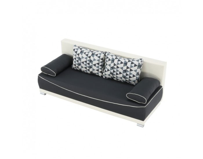 Rozkladacia pohovka s úložným priestorom Dinar - sivá / béžová