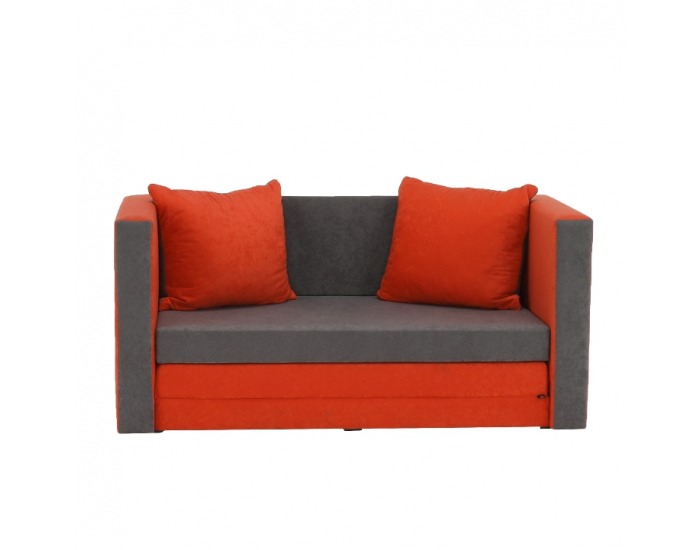 Rozkladacia pohovka Katarina New - oranžová / sivá