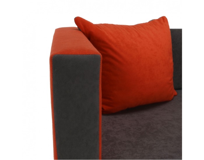 Rozkladacia pohovka Katarina New - oranžová / sivá