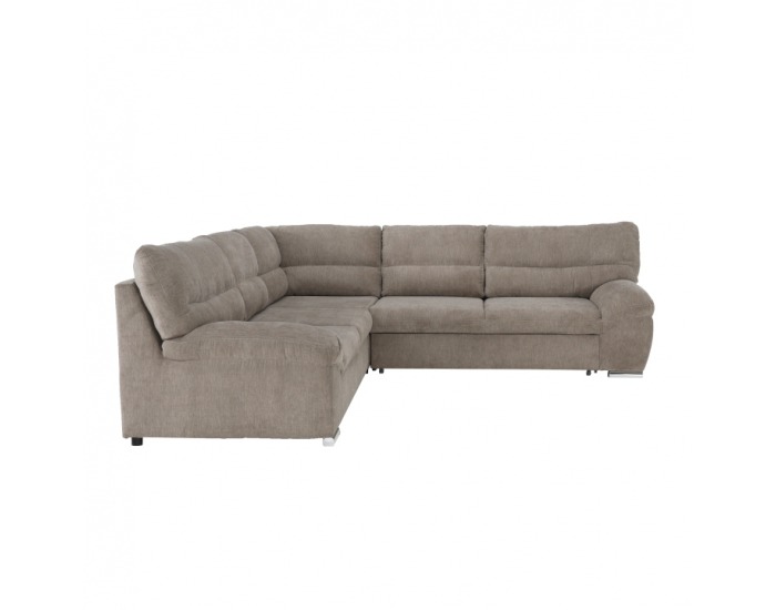 Rohová sedačka s rozkladom a úložným priestorom Albany K L - hnedá