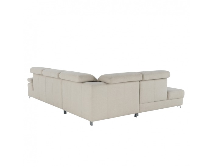 Rohová sedačka s rozkladom a úložným priestorom Alvaro L - béžová