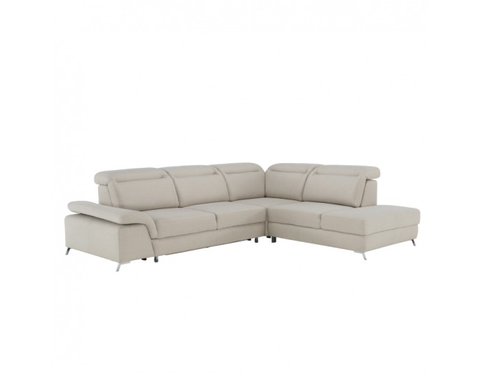 Rohová sedačka s rozkladom a úložným priestorom Alvaro P - béžová
