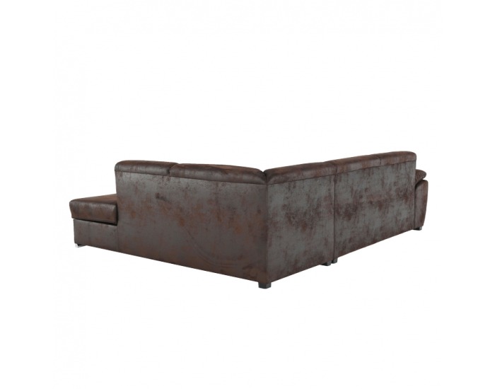 Rohová sedačka s rozkladom Vador P - čokoládová