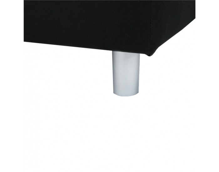 Rohová sedačka s rozkladom a úložným priestorom Puntos P - čierna / biela