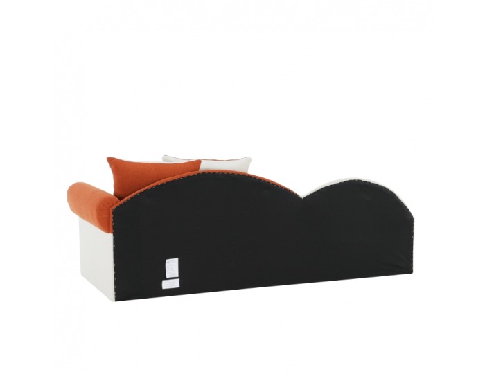 Rozkladacia pohovka s úložným priestorom Diane P - oranžová / béžová