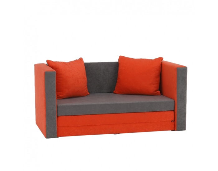Rozkladacia pohovka Katarina New - oranžová / sivá