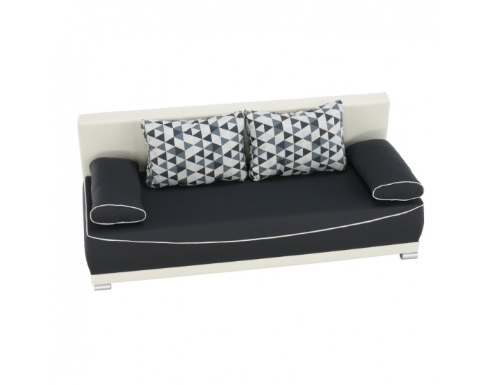 Rozkladacia pohovka s úložným priestorom Dinar - sivá / béžová