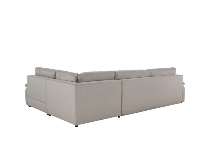 Rohová sedačka s rozkladom a úložným priestorom Caruzo P - krémová