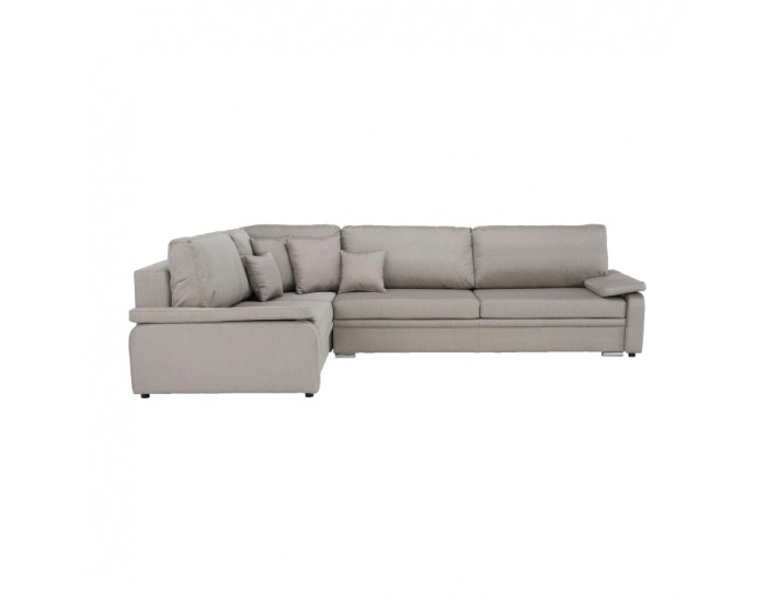 Rohová sedačka s rozkladom a úložným priestorom Caruzo L - krémová