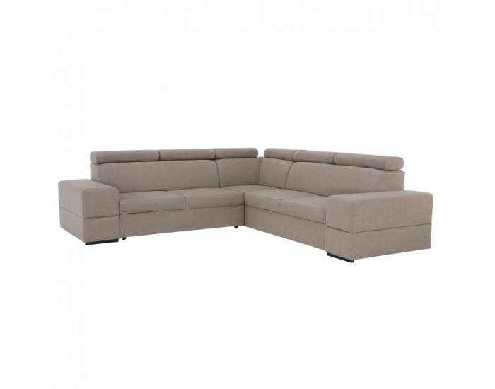 Rohová sedačka s rozkladom a úložným priestorom Monako P - cappuccino