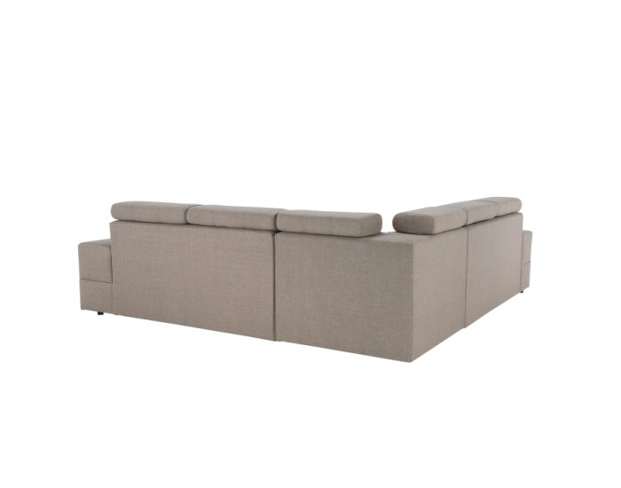 Rohová sedačka s rozkladom a úložným priestorom Monako P - cappuccino
