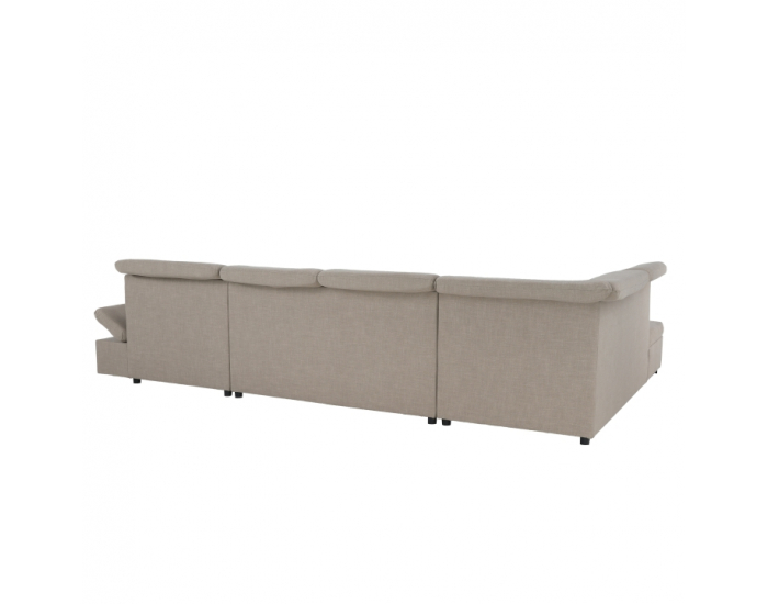 Rohová sedačka U s rozkladom Resta L - béžová