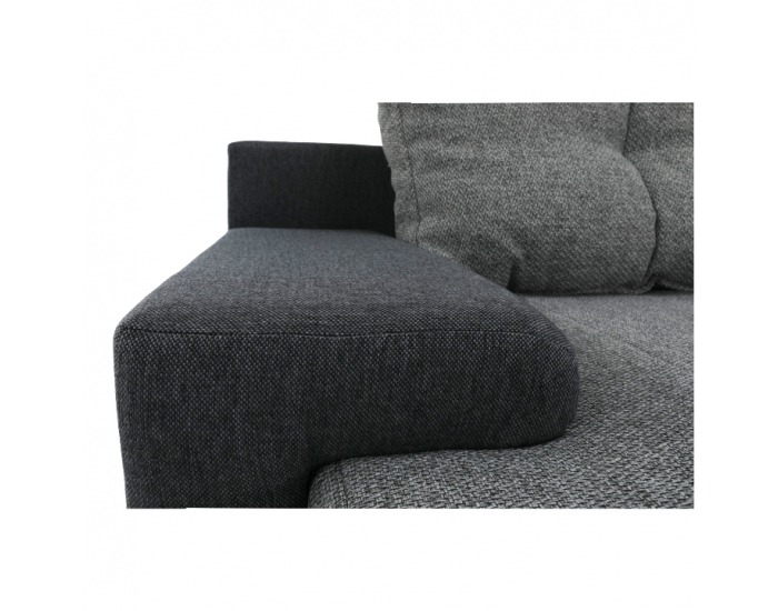 Rohová sedačka U s rozkladom Savona U L/P - svetlosivá / sivá