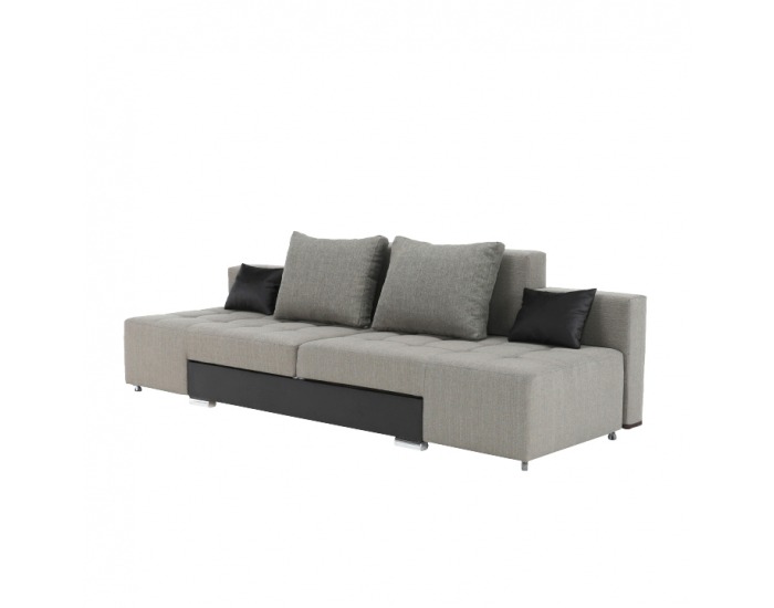 Rozkladacia pohovka s úložným priestorom Atlantico - béžová / hnedá