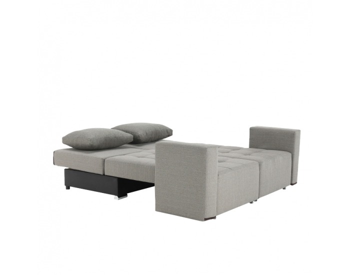 Rozkladacia pohovka s úložným priestorom Atlantico - béžová / hnedá