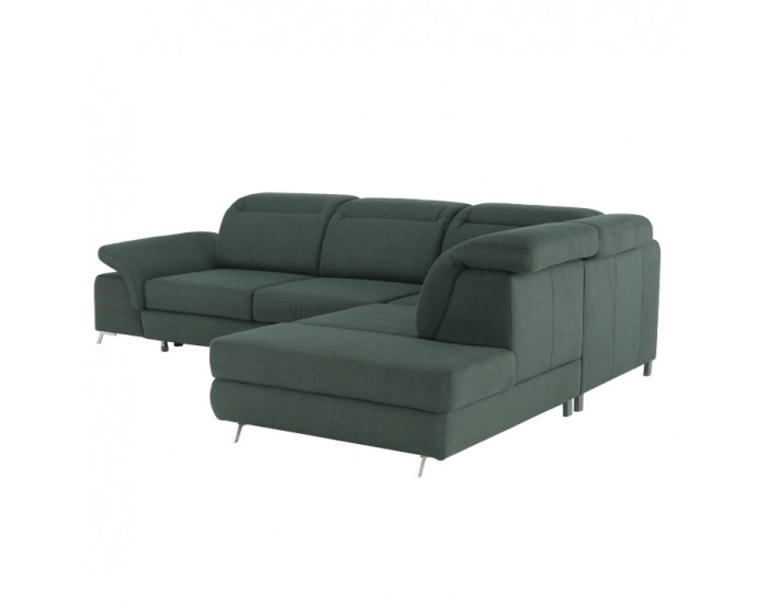 Rohová sedačka s rozkladom a úložným priestorom Alvaro P - zelená