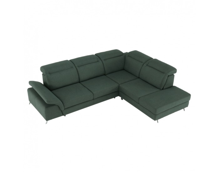 Rohová sedačka s rozkladom a úložným priestorom Alvaro P - zelená