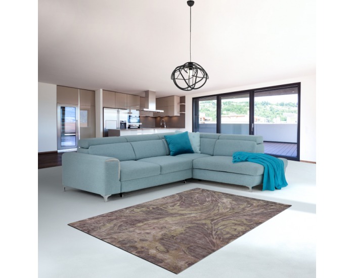 Dvojsedačka Gevona 2BL L - mentolová / krémové šitie