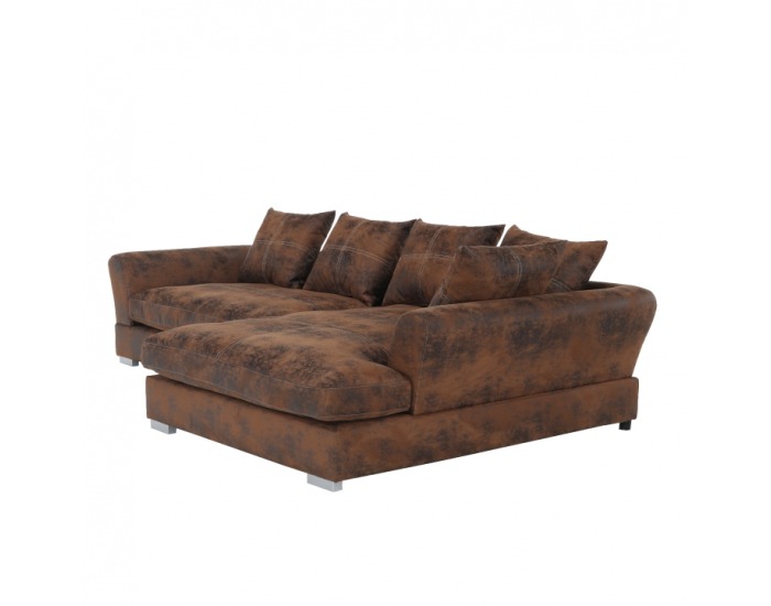 Rohová sedačka Anona P - hnedá