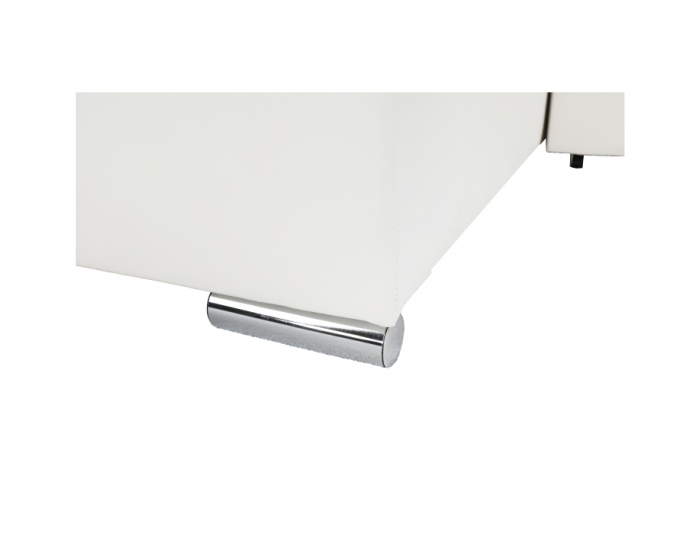 Rohová sedačka U s rozkladom a úložným priestorom Kamelia P - biela / sivá