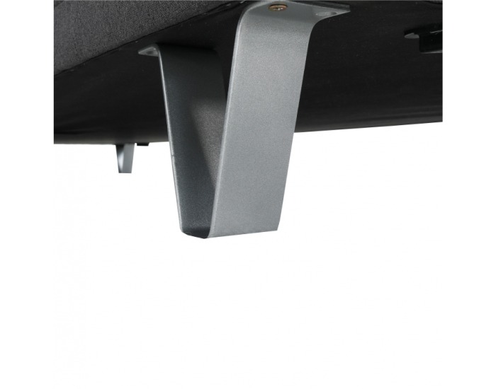 Rohová sedačka s rozkladom Derba L - tmavosivá / petrolejová